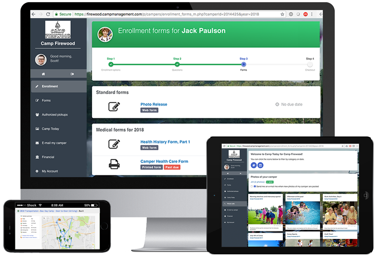 Camp Management Software Features